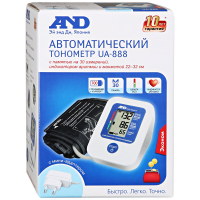 МЕДИЦИНСКИЕ ПРИНАДЛЕЖНОСТИ Тонометр Тонометр электр авт плечевой A&D UA 888 ЕАС+ Адапт